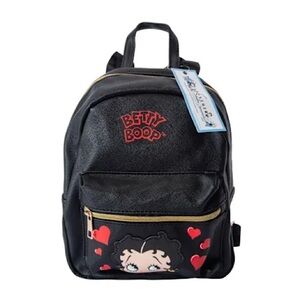 Licensed Black Minni Betty Boop Backpack
